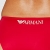 Emporio Armani Swimwear Womens Halter Top & Brief Bold Logo Bikini Set, Red, XS - 4