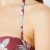 Emporio Armani Swimwear Womens Padded Band & Brief W/Bows Tropical Garden Bikini Set, Clay Flower Print, M - 2