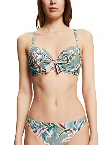 ESPRIT Recycelt: Bügel-Bikini mit Tropical-Print - 1