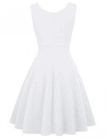 GRACE KARIN 50s Kleid Rockabilly ärmellos Partykleid Damen Vintage Kleider 50er Jahre Partykleider CL698-7 M - 2