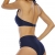 Halcurt Damen-Bikini-Badeanzug, Kreuz, Neckholder, zweiteiliger Badeanzug - Blau - Medium - 4