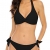 Halcurt Damen Neckholder Selbstbinden Twist Knoten Bikini Set Gepolstertes Oberteil Zweiteiliger Badeanzug, schwarz, Medium - 2