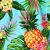 King Kameha Funky Hawaii Cover-up Pareo Sarong, Pineapple, Türkis, Gross - 3