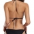 SHEKINI Bikini Damen Set Sexy Klassischer Triangel Rückenfrei Bikinioberteil Verstellbare Zweiteiliger Badeanzug Niedrige Taille Ruched Bikinihose für Frauen（L, Schwarz） - 2
