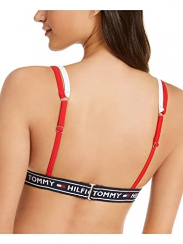 Tommy Hilfiger Damen Iconic Top with Logo Taping Bikini, Dunkles Marineblau, Medium - 2