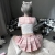 Schulmädchen-Outfits, japanischer karierter Faltenrock, JK-Uniform, Cosplay-Dessous, 7039white pink, Einheitsgröße - 2