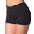 Alkato Damen Sport Shorts mit Hohem Bund Hotpants, Farbe: Schwarz, Größe: 38 - 1