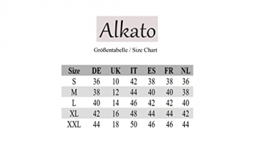 Alkato Damen Sport Shorts mit Hohem Bund Hotpants, Farbe: Schwarz, Größe: 38 - 2