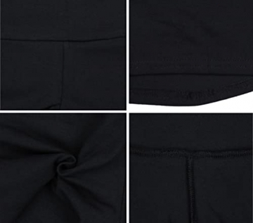 Alkato Damen Sport Shorts mit Hohem Bund Hotpants, Farbe: Schwarz, Größe: 38 - 4
