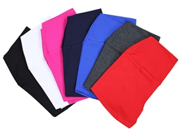Alkato Damen Sport Shorts mit Hohem Bund Hotpants, Farbe: Schwarz, Größe: 38 - 6