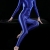 iixpin Damen Einteiler Overall Jumpsuit Ganzkörper Body Catsuit aus Nylon mit Zipper Unterwäsche Glatt Sportbody Gymnastikanzug Stretch Blau One Size - 3