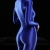iixpin Damen Einteiler Overall Jumpsuit Ganzkörper Body Catsuit aus Nylon mit Zipper Unterwäsche Glatt Sportbody Gymnastikanzug Stretch Blau One Size - 4