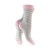 BestSale247 Damen Mädchen Baumwolle Socken (10 Paar) mit Komfortbund - Strümpfe Punkte Streifen. (Rosa Grau, 35-38) - 2