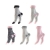 BestSale247 Damen Mädchen Baumwolle Socken (10 Paar) mit Komfortbund - Strümpfe Punkte Streifen. (Rosa Grau, 35-38) - 1