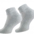 CottonPrime 6 Paar Damen & Herren Sportsocken Quarters- Lauf- und Funktionssocken mit Frotteesohle, Kurze Socken 39/42 Grau - 2
