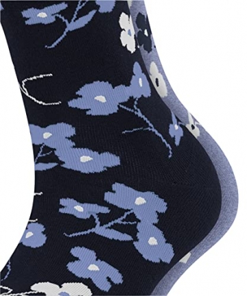 ESPRIT Damen Spring Flowers 2-Pack Nachhaltige biologische Baumwolle dünn Gemustert 2 Paar Socken, Mehrfarbig (Sortiment 0040), 35-38 (2er Pack) - 4