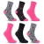L&K 6 Paar Damensocken Winter Socken Damen Sportsocken Thermoscoken Vollfrottee Baumwolle Socken mit Innenfrottee Bunte Gemütlich und Atmungsaktiv 2244 39 42 - 1