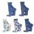 NewwerX 10 Paar Damensocken aus Baumwolle | In vielen Motiv und Farbvarianten für Winter und Sommer (39-42, Fabienne Flower) - 2