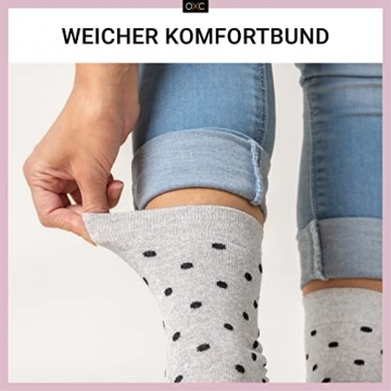 Occulto Damen Muster Socken 10 Paar (Modell: Milka) 39-42 Pink-Schwarz - 4
