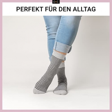 Occulto Damen Muster Socken 10 Paar (Modell: Milka) 39-42 Pink-Schwarz - 5