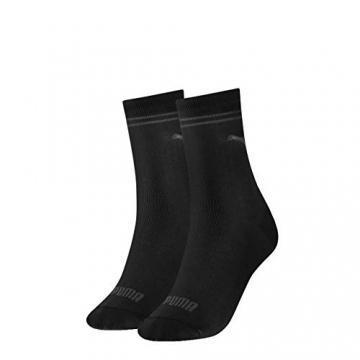 PUMA Damen New Casual Socken Classic 6er Pack, Größe:35-38, Farbe:Black (200) - 1