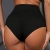 BZB Damen Booty Shorts High Waist Yoga Pants Gym Running Workout Shorts Butt Lifting Hot Pants, schwarz, Klein - 2