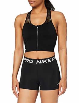 Nike Women's W Np 365 Short 3", Black/White, L - 1